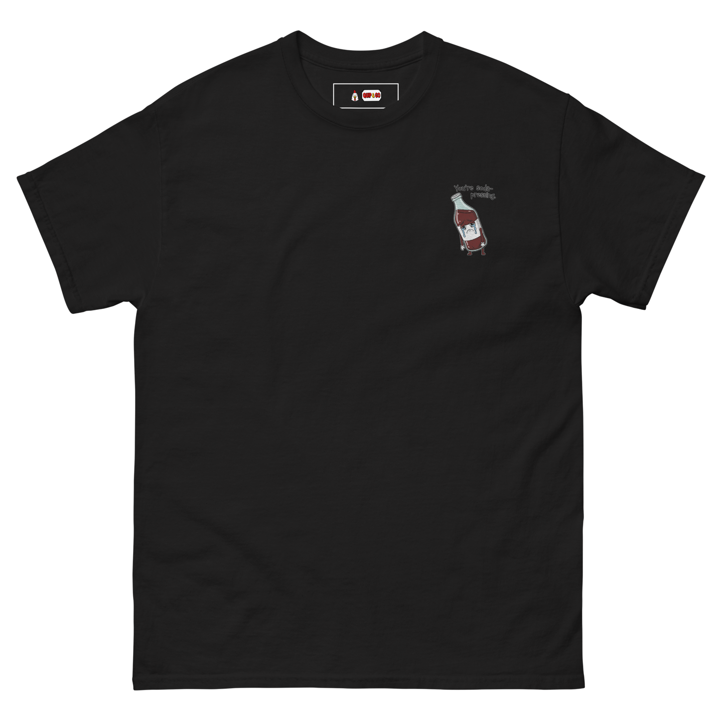 Soda-Pressing Tee Embroidered