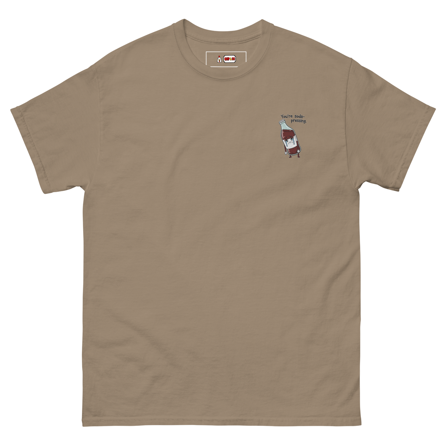 Soda-Pressing Tee Embroidered