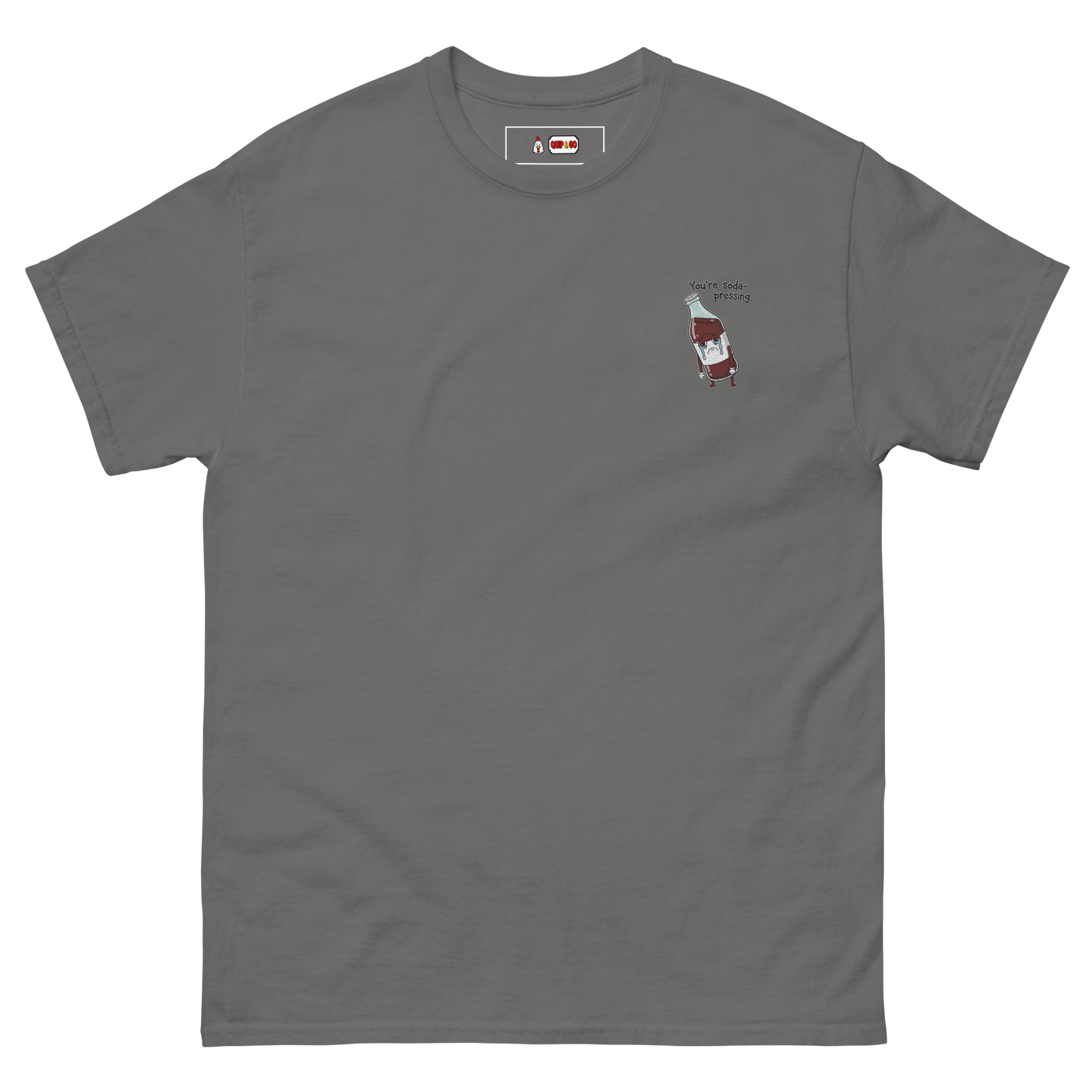 Soda-Pressing Tee Embroidered