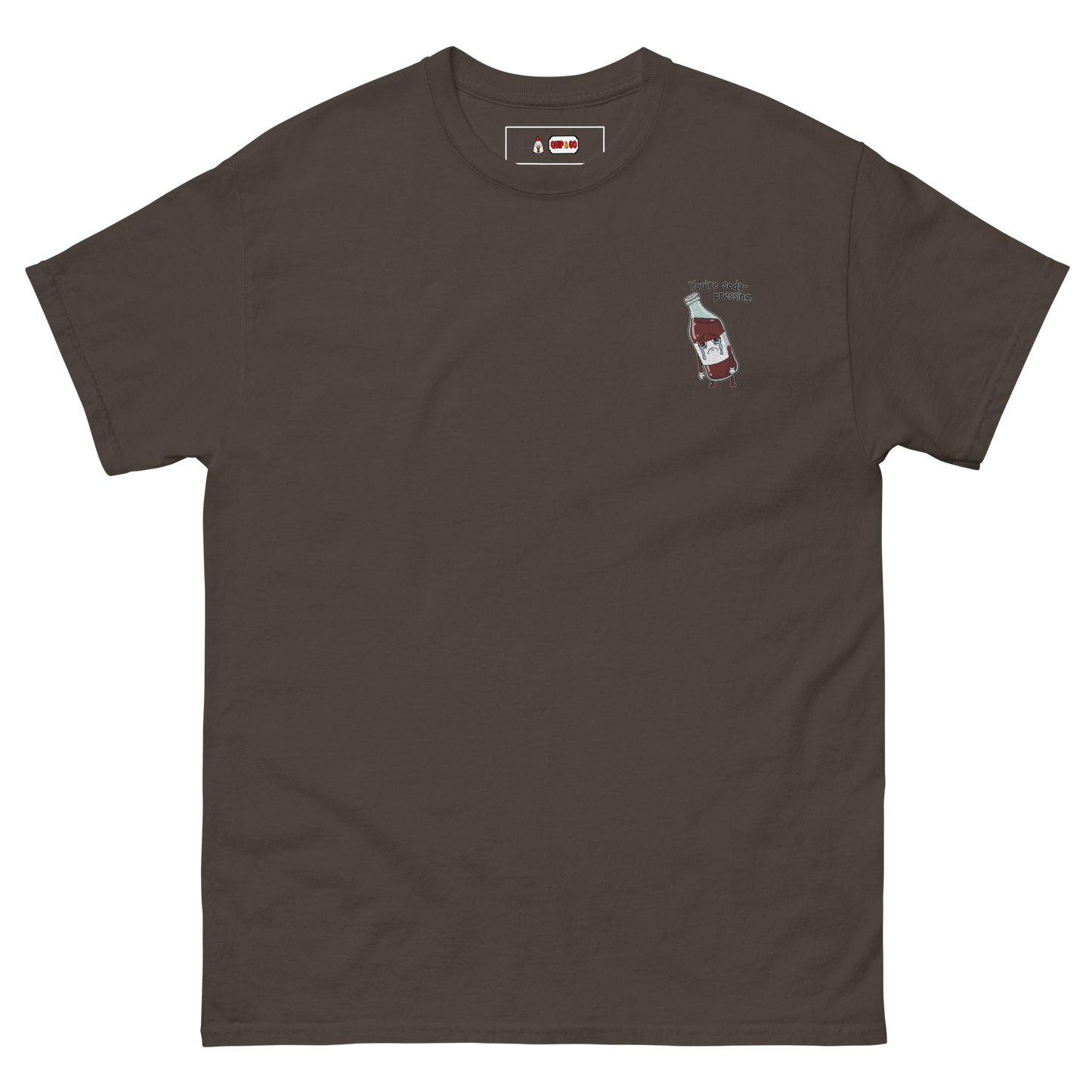 Soda-Pressing Tee Embroidered