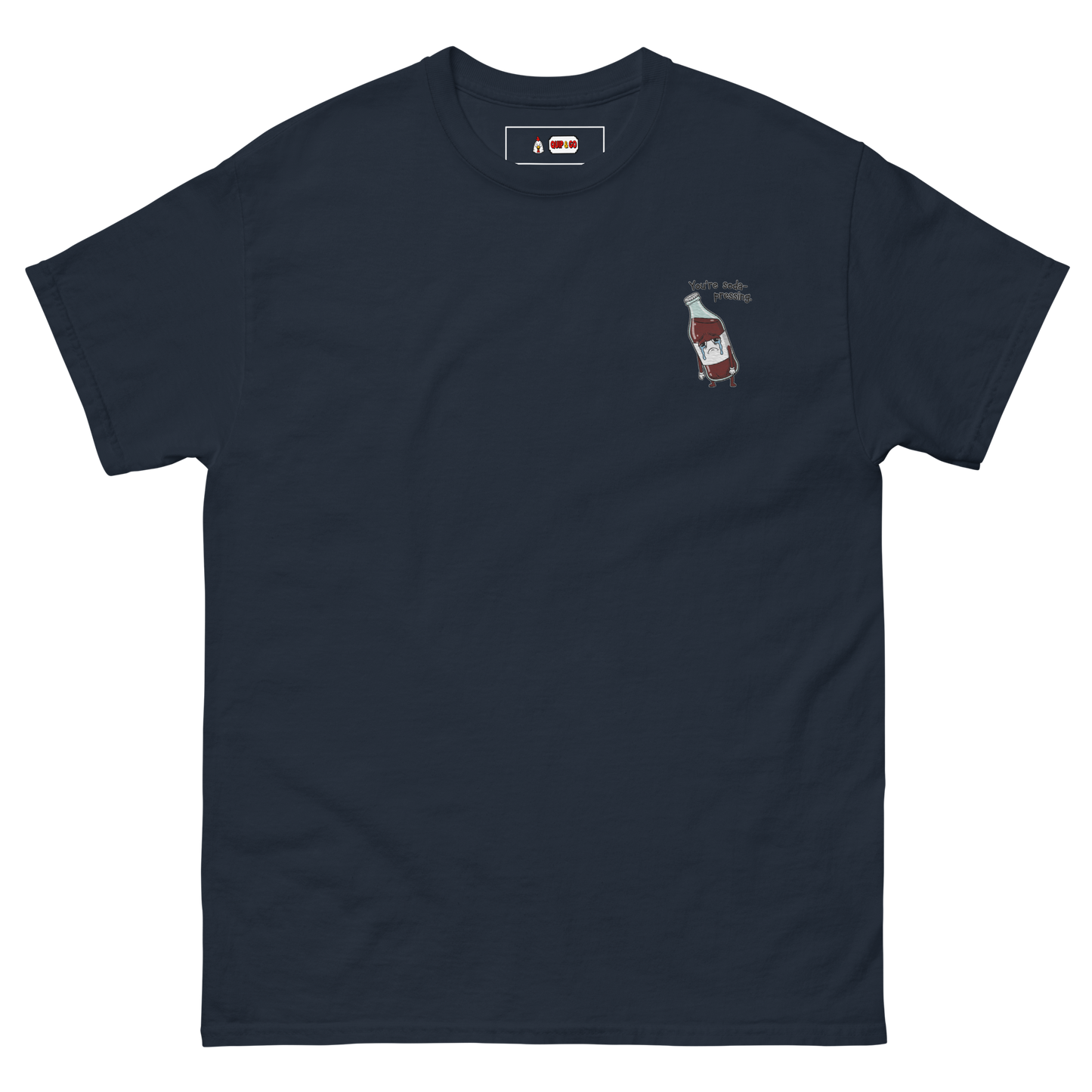 Soda-Pressing Tee Embroidered