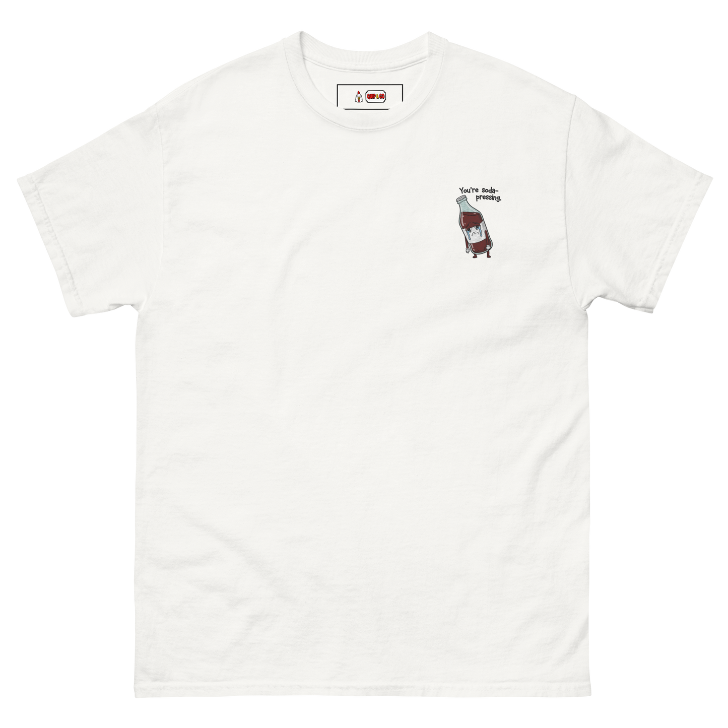 Soda-Pressing Tee Embroidered