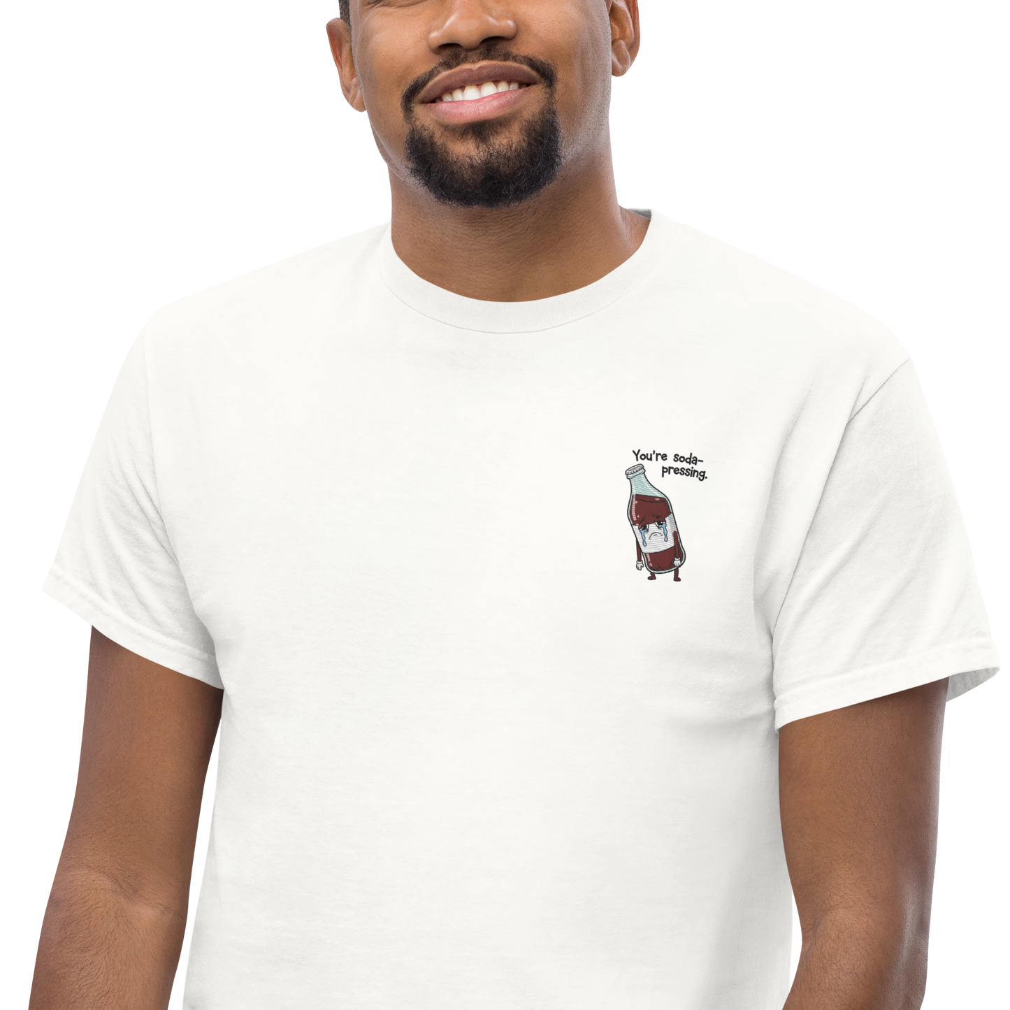 Soda-Pressing Tee Embroidered