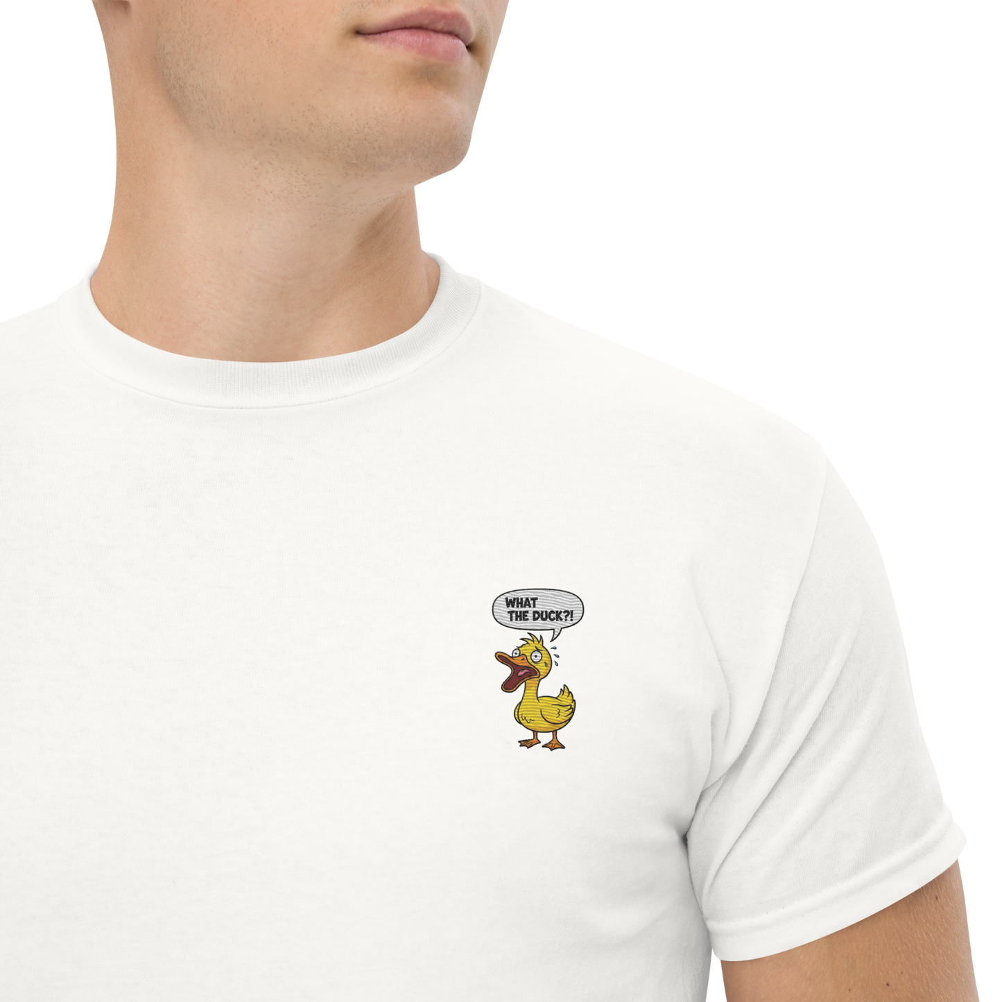 What the Duck? Tee Embroidered