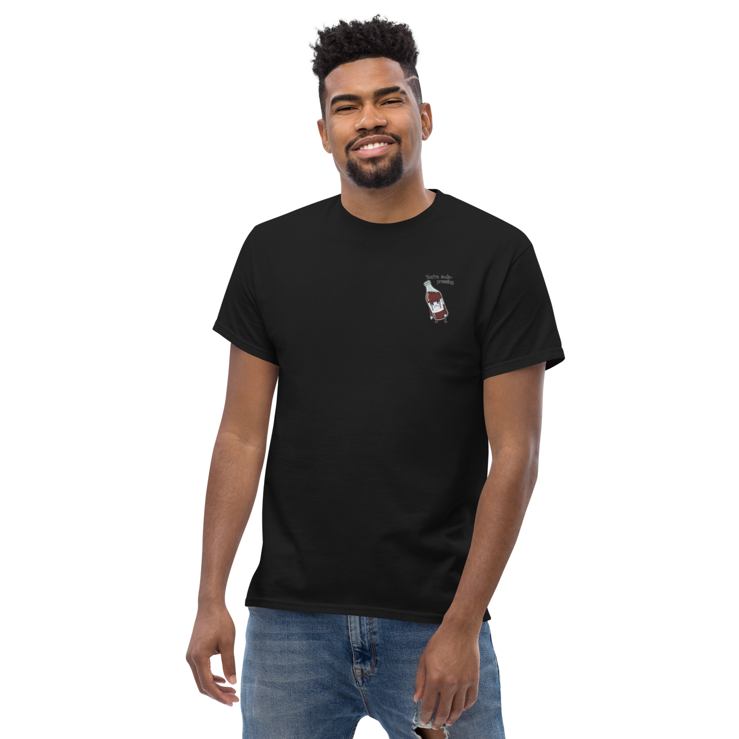 Soda-Pressing Tee Embroidered
