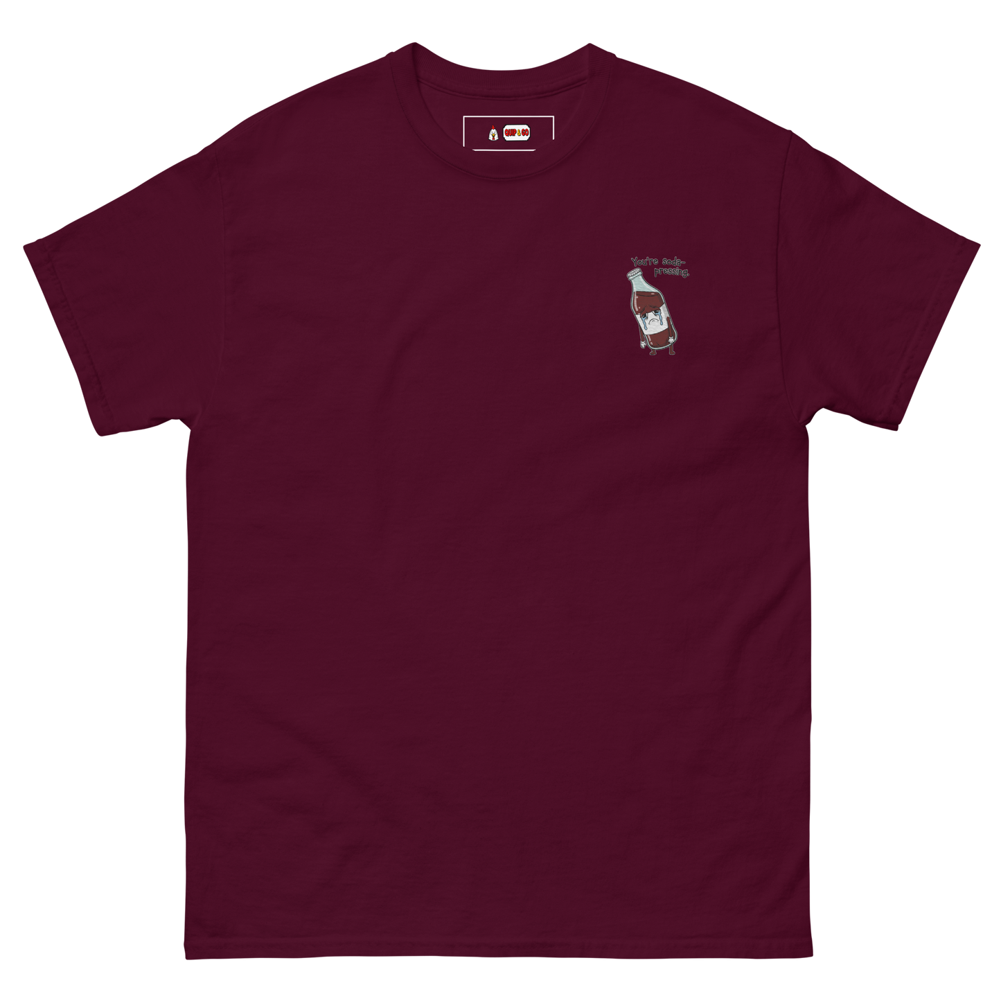 Soda-Pressing Tee Embroidered