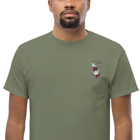 Soda-Pressing Tee Embroidered